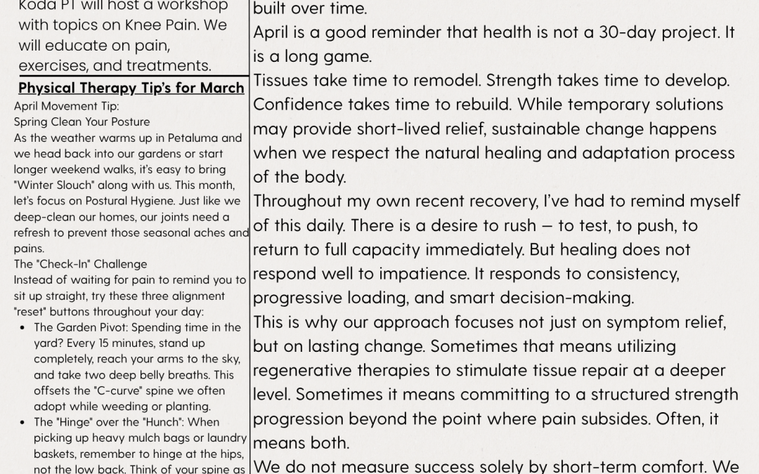 April 2026 News Letter