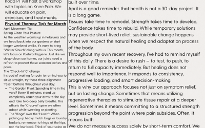 April 2026 News Letter