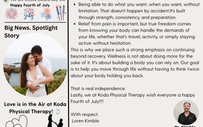 July 2026 Koda Physical Therapy Newsletter